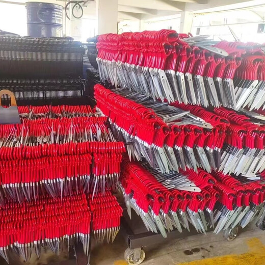 永德利槽口剪刀服装剪裁缝剪正品裁布缝纫锰钢不锈钢大剪刀 红色(赠送皮尺) 10寸