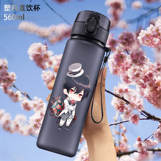 承琉时空中的绘旅人联名水杯艾因司岚叶瑄罗夏路辰二次元学生塑料杯子 塑料杯560ml KK3887艾因