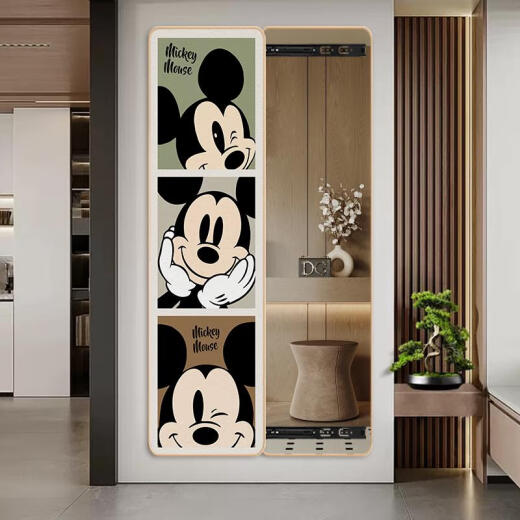 Sanqihu Mickey Hidden Hidden Tobody Coupl-Bull Mircor Decorative Painting Vishing Painting Fitting вход в роспись невидимое зеркало заправки 6198 30*120 см толщиной 3,2 По умол