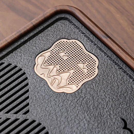 Bowei (BW) sky blue Ru kiln tea set household kung fu tea set complete set can grow gold silk cicada wings pattern happy green with mountain view