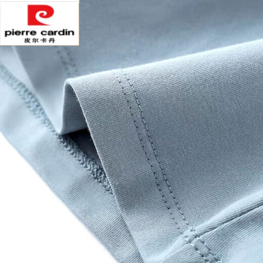 Pierre Cardin Pure I Cotton Gris-bleu t-shirt à manches courtes pour femmes 2025 Été Nouveau et polyvalent littéraire et élégant T-shirt épaule avant 6195 Gris-bleu à manches courtes M (recommandée 80-105 Jin [Jin est égal à 0,5 kg]))