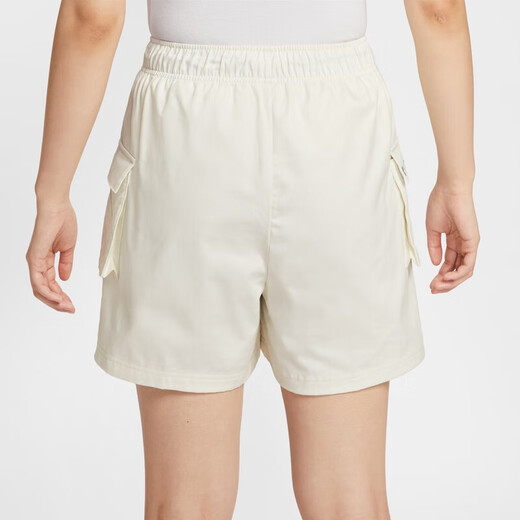 耐克（NIKE）运动裤女裤夏季新款休闲裤梭织透气宽松训练短裤DM6248-100 IH9273-047珍珠灰 M