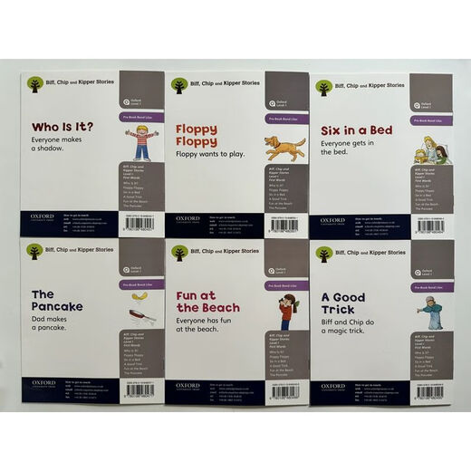 Versión del inglés Oxford Oxford Story de lectura calificada Ilustración infantil Nivel de inglés 1-8 ELS Nivel 1-2 Libros aleatorios 6 (6*12 páginas)