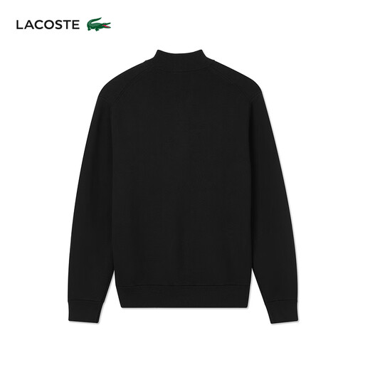 LACOSTE法国鳄鱼男装25秋冬新款羊毛混纺飞行员夹克针织衫|AH5177 031/黑色 XL 6