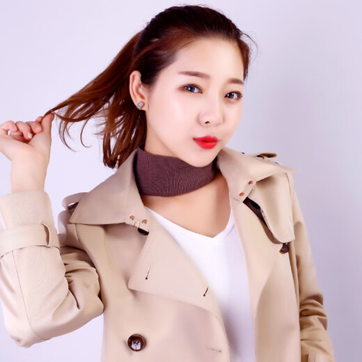 Zi Jiafu men's and women's neck gaiters wool thread warm knitted headband scarf neck gaiter headband headband headband black