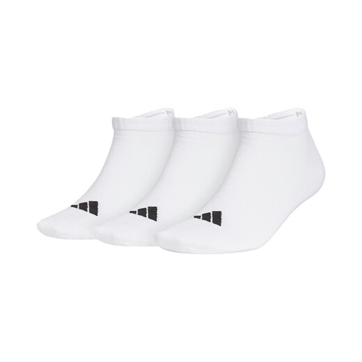 adidas Adidas socks men and women sports running socks towel bottom basketball socks short tube middle tube sweat-absorbent and breathable casual socks JC9267 white summer short tube socks three pairs S shoe size 37-39