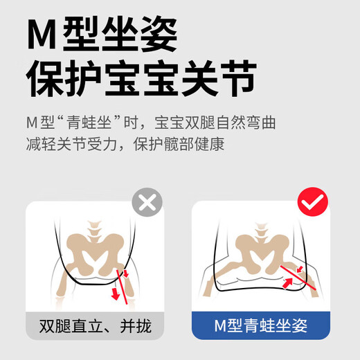 布兜妈妈腰凳婴儿轻便四季凳宝宝背带多功能前后两用外出抱娃神器 经典款【薄荷绿】