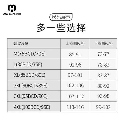 Adjustable Bra Secret Painting Big Breast Underwear Women's Thin Breast Revealing Underwire Bra Sagging Seamless Pinch-Up Blue Brown Leopard Print + Pink Leopard Print L (36/80B-D Cup)