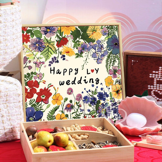 
Sanqi Tiger wedding words digital oil painting DIY hand-colored acrylic oil painting Send friends wedding gift wedding room nx13576 20x20cm tight solid wood inner frame Environmentally friendly highlight pigment + eye protection oil canvas + brush set + accessories