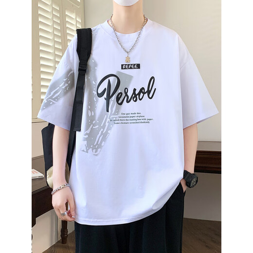 Zewanbang teenager Korean short-sleeved T-shirt for boys 12-15 years old junior high school students handsome T-shirt 13 summer half-sleeved top 693 beige (single short-sleeved) M Recommended 75-90Jin [Jin equals 0.5 kg]
