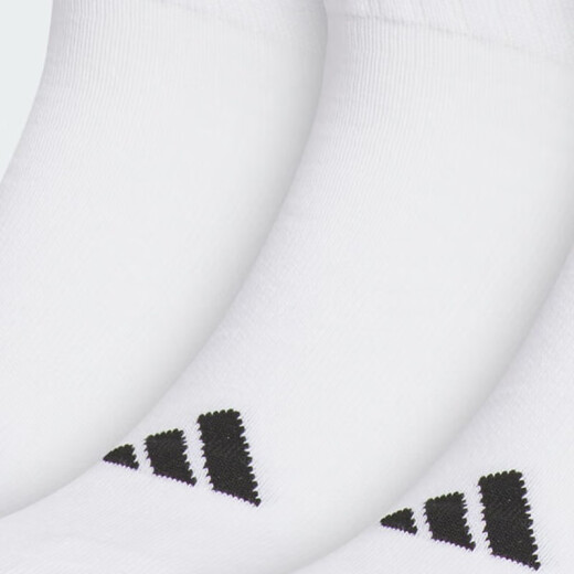 adidas运动纯色篮球袜男女长筒袜吸汗跑步袜耐磨透气毛巾底休闲训练袜 JN4867【三双装白色高筒袜】 M-鞋码40-42