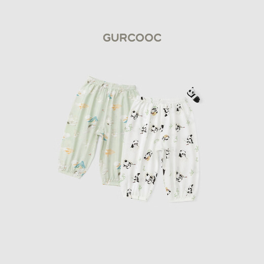Gut aussehender Bärenjunge und Mädchen Baby Moskito-Repellenthose Sommer dünne atmungsaktive Baby-Elastizierhosen Binden der Hose Chinesische Stil Casualhose Weiß/Xiangyun Feihe 90