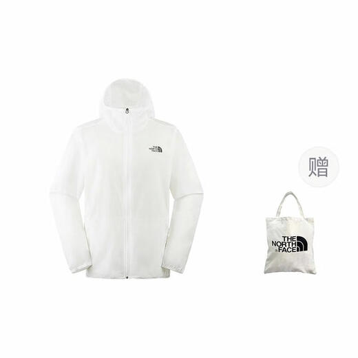 North and North the North Face City Outdoor Series Back Letter Logo Imprimé Hooded Snow Peak White XS