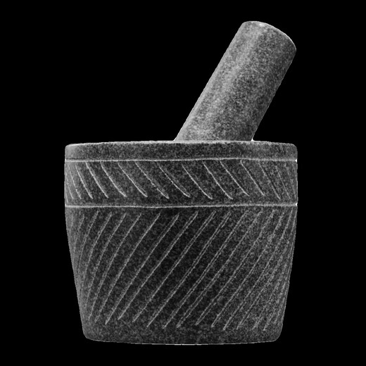 Fantasy large handmade original stone garlic press natural household stone mortar jar grinder garlic peeler garlic press garlic mortar large handmade cylinder type carved with stone hammer