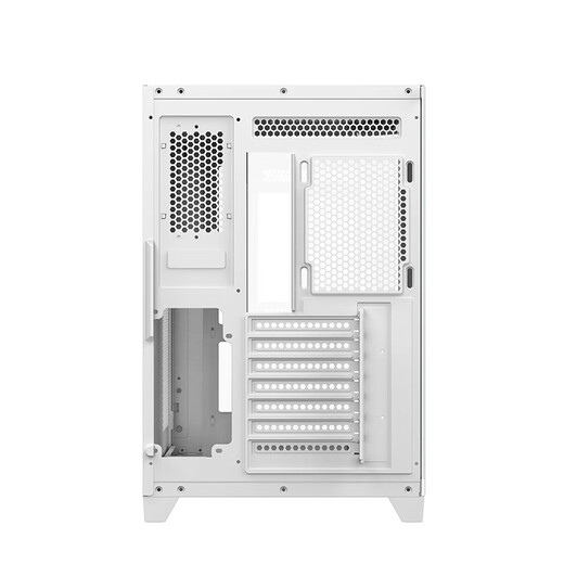 航嘉（Huntkey）S980龙卷风悦享版  360机箱无立柱海景房  S970暴风雪冰刃版电脑主机机箱（支持ATX主板/360水冷） S970暴风雪MAX冰刃版-白色 单机箱