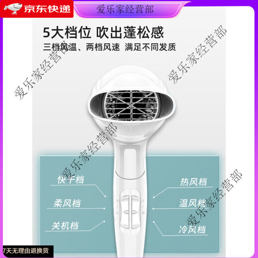 飞科（FLYCO）吹风机家用负离子护发宿舍用学生可折叠大功率不伤发电吹风筒 飞科FH6231【2000W恒温护发大风款】