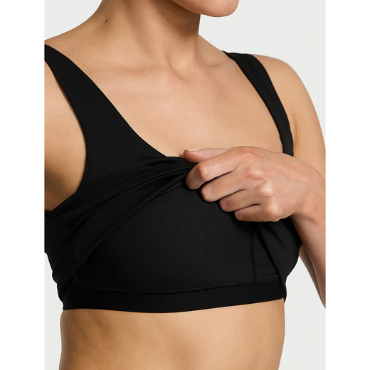 Victoria's Secret Victoria's Secret Sports Vest Wireless Bra Pilates Yoga Wear Padded Top Running Fitness Quick-Drying Stretch Moonlight Blue Pink M