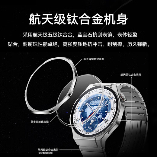 Honor Watch 5 Ultra Smart Sports Watch 46mm Dial 1.5-inch Large Screen Heart Health Monitoring Anti-Qizziness Screening eSIM Independent Communication Gifts for Boy and Girlfriend Honor Watch 5 Ultra [Black Fluoroelastic Strap]