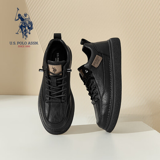 U.S. POLO ASSN. Paul men's shoes 2025 autumn new casual leather shoes British retro business commuting versatile sneakers