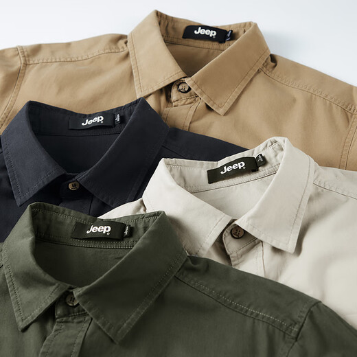 JEEP long-sleeved shirt men's 2025 spring and autumn coat new casual loose versatile cotton work shirt