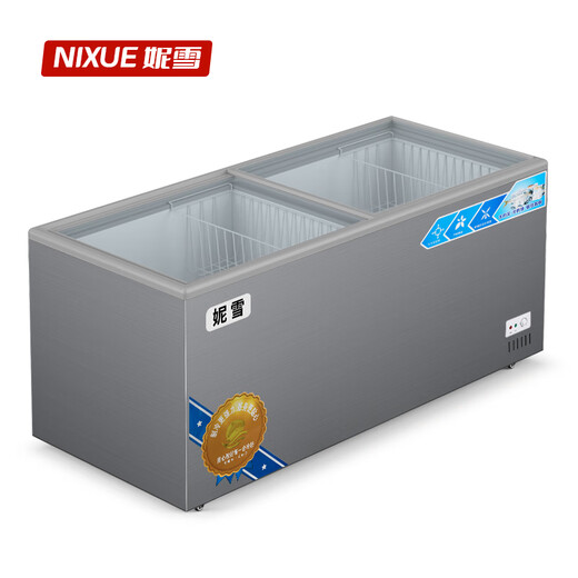 Nixue Commercial Ou Island Display Kühlschrank Horizontale Bestellung großer Kapazität Frische Gefrierglas Tür Neues Modell 688 Doppeltemperaturglas -Türlänge 1,6 Meter Breite 0,6 Meter hoch 0,83 Meter