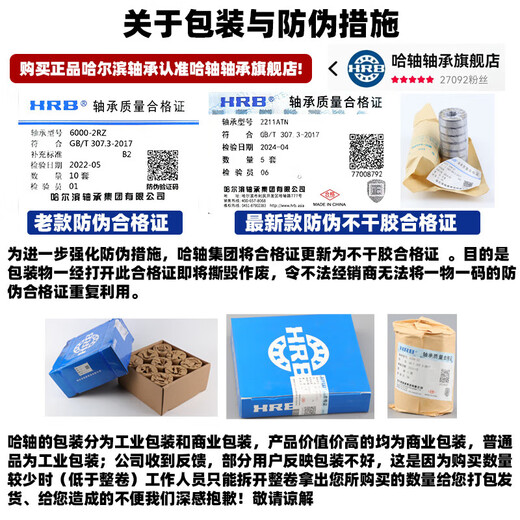 HRB Harbin Bearing 6205Z 6206 6207 6208 6209 - ZZ 2RZ HRB Harbin -Wellengruppe 6205 Open