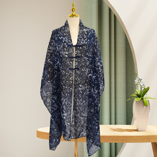 Estilo de hadas elegante y estilo exterior de moda, chal de hebilla de estilo chino para el estilo étnico de las mujeres Jacquard Viajes al aire libre Bufanda solar Hyarn-1 90*180