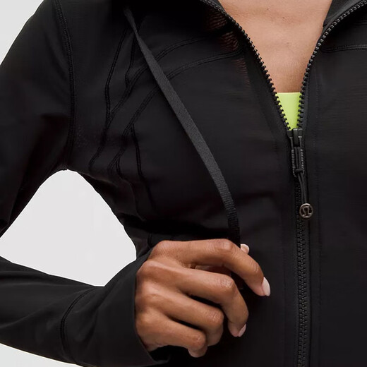 lululemon露露女外套 25新品 Define系列 女士短款连帽夹克 轻薄透气上衣 黑色Black 3XS (0)