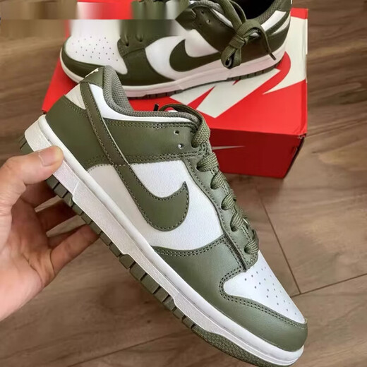Nike (Nike) Dunk Low White Olive Green Green Low Top Retro Sports und Freizeitbrettschuhe DD1503-120 Weiß Olivengrün DD1503-120 35.5