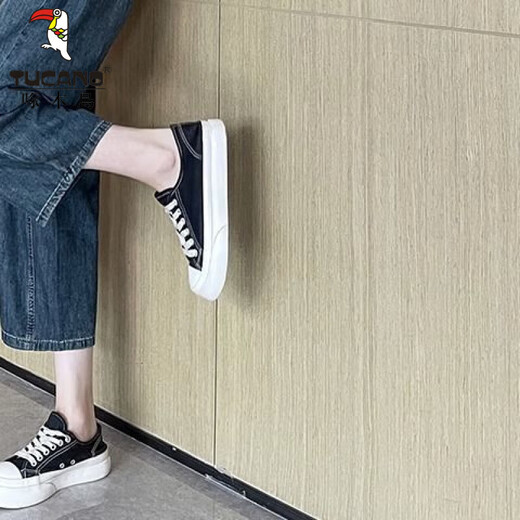 啄木鸟蓝色哈伦牛仔裤女夏装薄款高腰显瘦小个子遮胯宽松阔腿九分香蕉裤 蓝色*版 S (建议80-95斤)