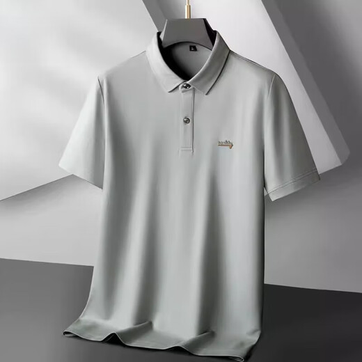 Playboy (Playboy) High-End plus Fat plus großer mercerisierter Baumwollgeschäft Polo-Shirt-Kurzärmeleitter-Sommer Fat Man Casual Revers T-Shirt Top 6625 Orange L (110-130jin [Jin entspricht 0,5 kg]))