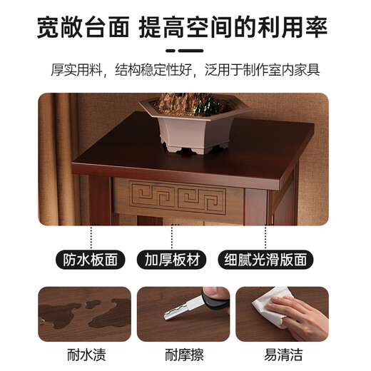 XiaoJiangti Madera maciza Terracia china Balcón Balcón Estante de almacenamiento Decoración de pisos Casa