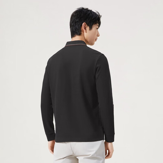 Qipai 7A antibacterial/2A antimite/antistatic men's long-sleeved polo shirt 25 autumn business casual top