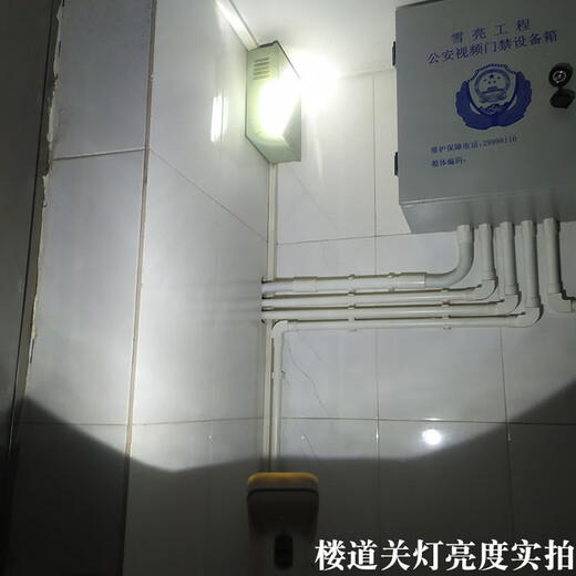 雅格LED手电筒可充电式停电应急户外露营家用照明耐用小手电灯 3888白色