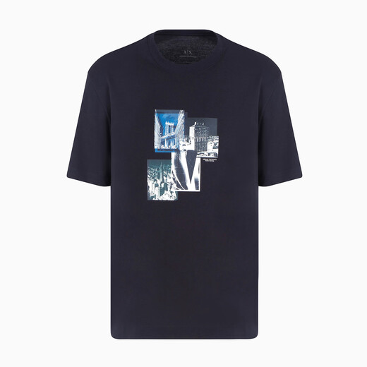 
ARMANI/AX Men's Fashionable Casual Round Neck Short Sleeve T-shirt XM000269 AF12112 White U0009 M