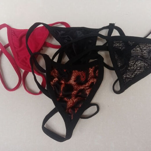 Zhixia (pack of ten) thong men's and women's mixed-fit sexy random mixed lace transparent low-waist mesh thin underwear, packed and shipped randomly, 10 pieces