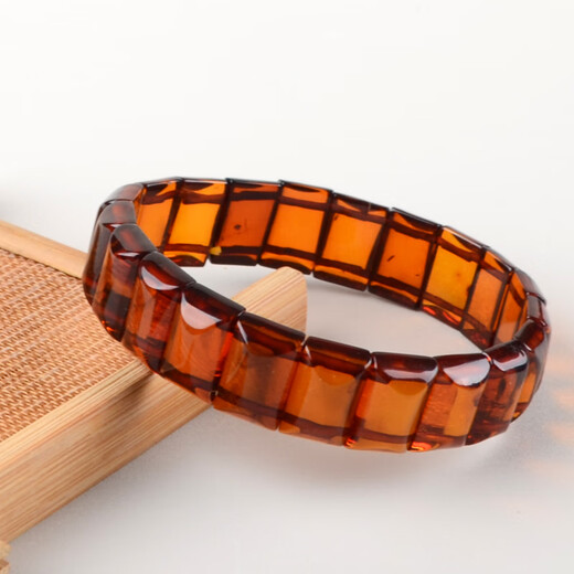 Her generation natural beeswax amber bracelet hand brand bracelet Russian old beeswax for men and women with certificate (761463) 10.33 grams, one item, one certificate