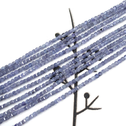 Only double precious gems, high quality tanzanite Rubik's Cube, small cubes, sugar cubes, 2.5mm DIY handmade beaded tassel, about 2.5mm tanzanite (AA grade)
