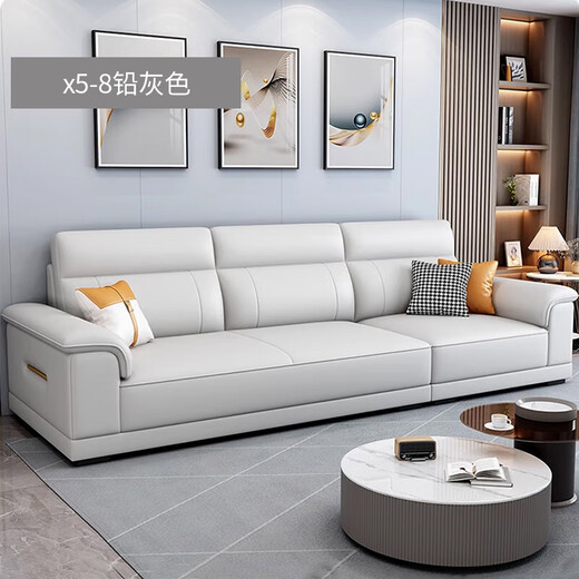 
Jianxin genuine leather sofa living room 2025 new small apartment straight-row sofa three-person modern simple leather sofa 966