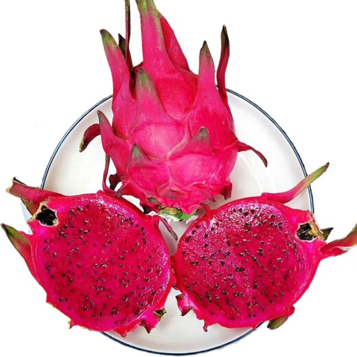 Shangchao Big Fruit Guangxi Jindu No. 1 Red Heart Pitaya Super Sweet Red Flesh Pitaya Fresh Fruit Big Fruit 6 Pack Single Fruit 400g+