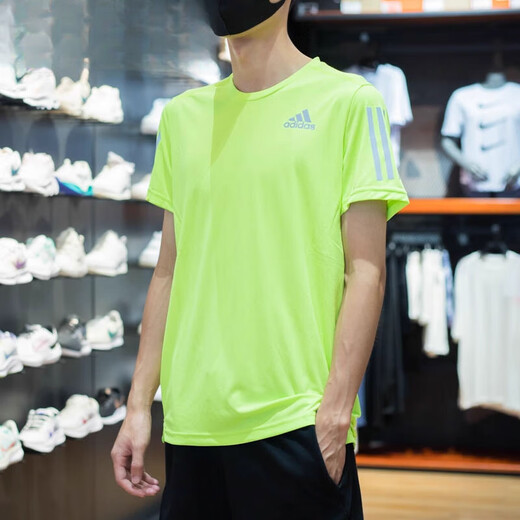 阿迪达斯 （adidas）短袖男装春宽松透气速干圆领休闲运动T恤 IN1504 XL