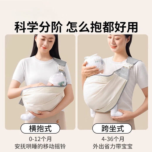 Baby Holding Artifact Liberes Hands Straps Baby Straps Premonth-Age Style de abrazaderas Los niños pequeños salen de un simple bebé recién nacido [optable y ajustable] Pu Waffle Powder