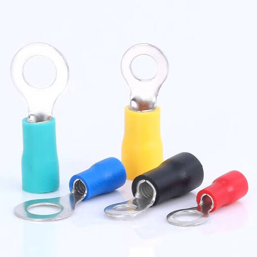 RV12532 Runde Kaltpresse Anschluss vorgelütener Kupfernase 1000 gelber RV5.5-12 (Durchmesser 13) 500 Stück/Pack