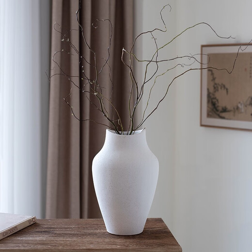 Französische Wasabi -Keramik Vase Japanische Retro Wohnzimmer Blumenarrangement Hydroponische Weiße Utensil Dekorative Ornamente 3897 Wasabi Schwarz