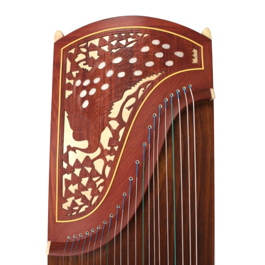 
Dunhuang brand Dunhuang Guzheng 694L mahogany series shell carving performance grade examination Guzheng musical instrument Shanghai folk musical instrument factory 694K peacock pattern (full set of accessories)