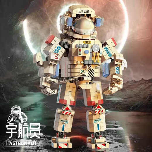 Bruchy Astronaut Lego building blocks assembled educational toy for girls 6-12 years old children's toy boy birthday gift model
