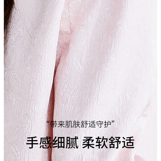 OLJ高档品牌短款外套女2025年春秋新款圆领新中式改良版国风时尚上衣 粉色 M