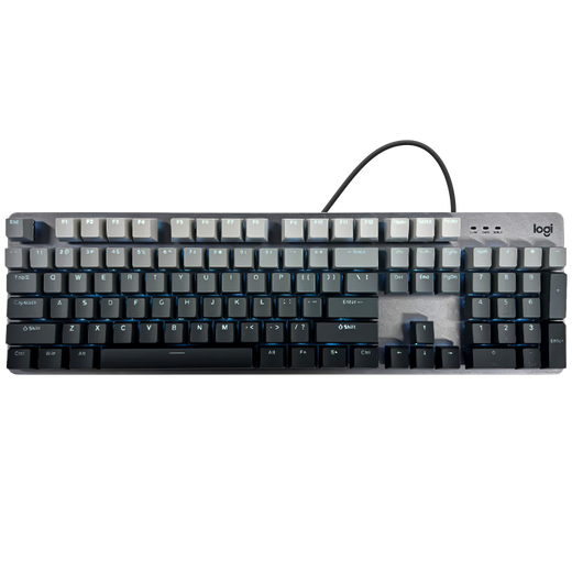 Logitech K845 Mechanische Tastatur Backstreuit Wired Keyboard Game E-Sporttastatur Tea Green und Red Achse Keyboard DIY Keycap Office Game Keyboard und Mausanzug in voller Größe 104 Tastatur K845-Pololy Day Keycap Qing-Achse