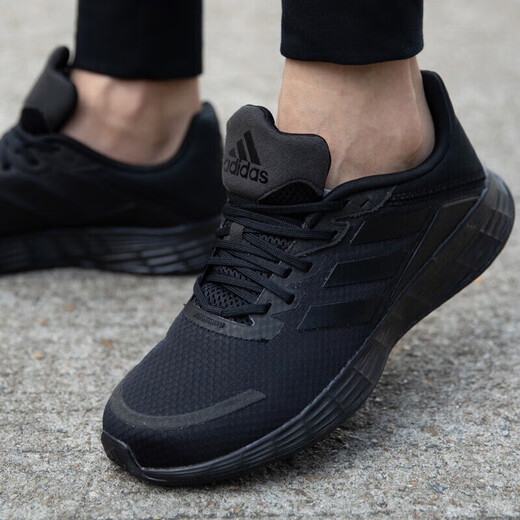 Adidas Casual Chores Chaussures pour hommes chaussures de femme Summer Nouveau Runfalcon Sports Chaussures Mesh Breathable Light Shoes Absorbing Running Shoes JQ9717 Black Samurai 36