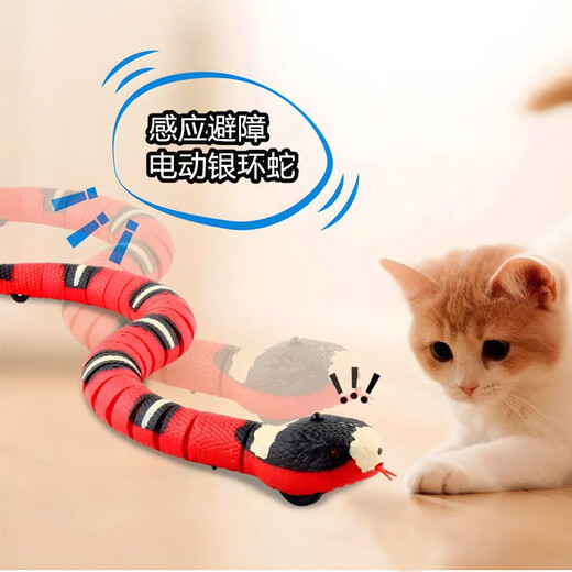 Electric Induction Cat Toy Cat Toys Cat Supplies Self-Enjoy Cat Toys Relieve Bores and Snake Electric Rechargeable Remote Control Ladybug 9922